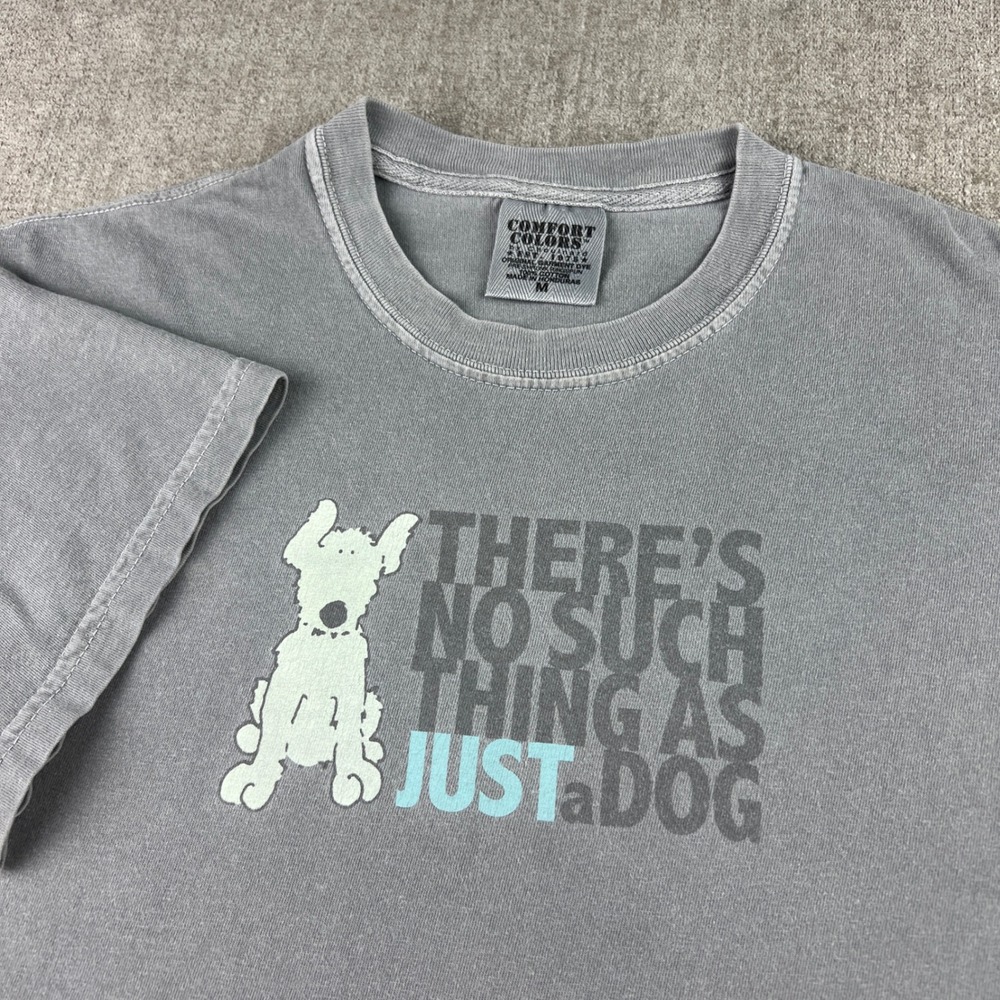 Dog Lover Comfort Colors Graphic T-Shirt Mens Medium Grey Garment Dyed Heavy Tee